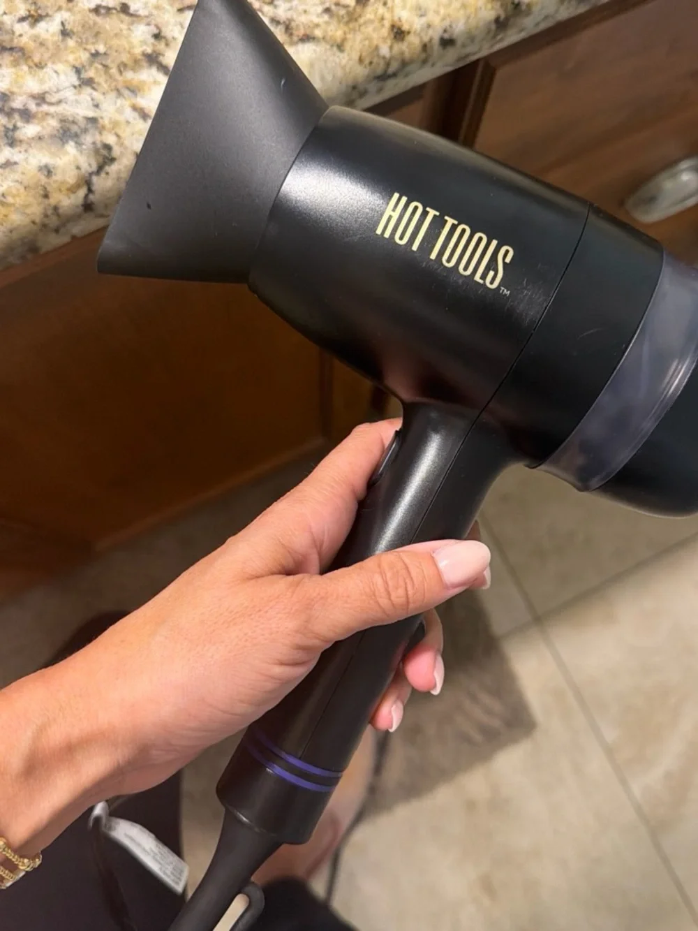 Black Hair Dryer - Professional Lightweight Styling Dryer